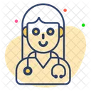 Lady Doctor Woman Icon