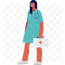 Lady Doctor Doctor Healthcare Icon