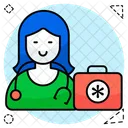 Lady Doctor Physician Surgeon Icon