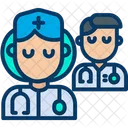 Lady Doctor Team Nurse Icon