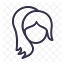 Face Girl Fold Icon