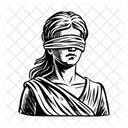 Lady Justice Fairness Blindfold Icon