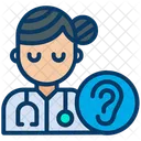 Otolaryngologist Lady Woman Icon