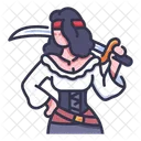 Pirate Costume Woman Icon