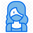 Female Woman Medical Masks Icon