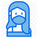 Female Woman Medical Masks Icon