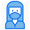 Female Woman Medical Masks Icon