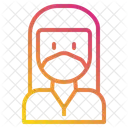 Female Woman Medical Masks Icon
