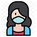 Female Woman Medical Masks Icon