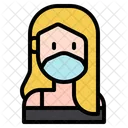Female Woman Medical Masks Icon