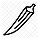 Ladyfinger Vegetable Agriculture Icon