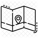 Lageplan Geolokalisierung Navigation Symbol