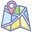 Lageplan Standortzeiger GPS Symbol