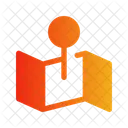 Lageplan Navigation Richtung Symbol