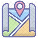 Lageplan Standortzeiger GPS Symbol