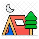 Lager Zelt Campingplatz Symbol