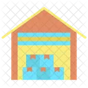 Logistiklager Lagerhaus Lagerhalle Symbol