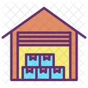 Logistiklager Lagerhaus Lagerhalle Symbol