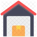Lager Schuppen Eigentum Symbol