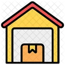 Lager Schuppen Eigentum Symbol