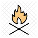 Lagerfeuer Camping Abenteuer Icon