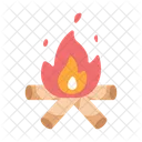 Lagerfeuer Knochenfeuer Flamme Icon