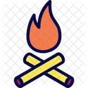 Lagerfeuer Brennen Heizen Symbol