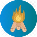 Lagerfeuer Camping Campingplatz Icon