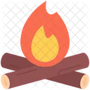 Brennholz Feuer Lagerfeuer Symbol