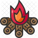 Lagerfeuer Holz Feuer Icon