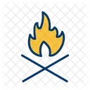 Lagerfeuer Camping Abenteuer Icon