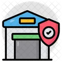 Lagersicherheit Lagerhaus Lagerraum Symbol