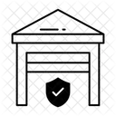 Lagersicherheit Lager Sicherheit Symbol