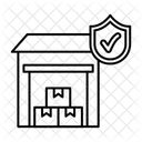 Lagersicherheit Lager Sicherheit Symbol