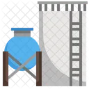 Lagertank Flussigkeit Wassertank Icon