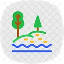 Lago Agua Paisagem Icon