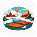 Lago de nieve  Icon