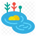 Nature Lagoon Travel Icon