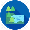 Lagoon Pond Water Icon