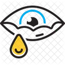 Lagrima Lagrima Agua Nos Olhos Ícone