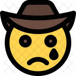 Rasgar cowboy Emoji Ícone