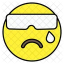 Emoji Desgarrado Emoticon Smiley Icon