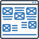 Laid Site Web Mauvais Icône