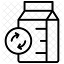 Paquet De Lait Recyclage Du Carton Recyclage Des Boites Icône
