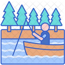 Lake Fishing  Icon
