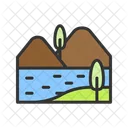 Lake Nature Water Icon