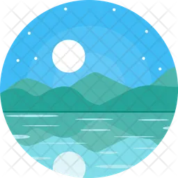 Lake night  Icon