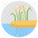 Lakeside Plant Freshwater Plant Cattail Icon