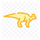 Lambeosaurus Dinosaur Color Icon