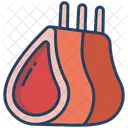 Lamm Fleisch Mahlzeit Symbol